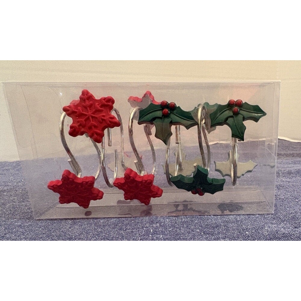 Four Sets of New Seasonal Shower Curtain Hooks